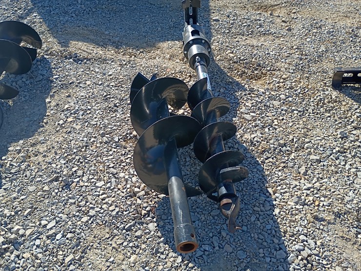 #22206-•-mini-excavator-auger-attachment-(two-bits)-image-4