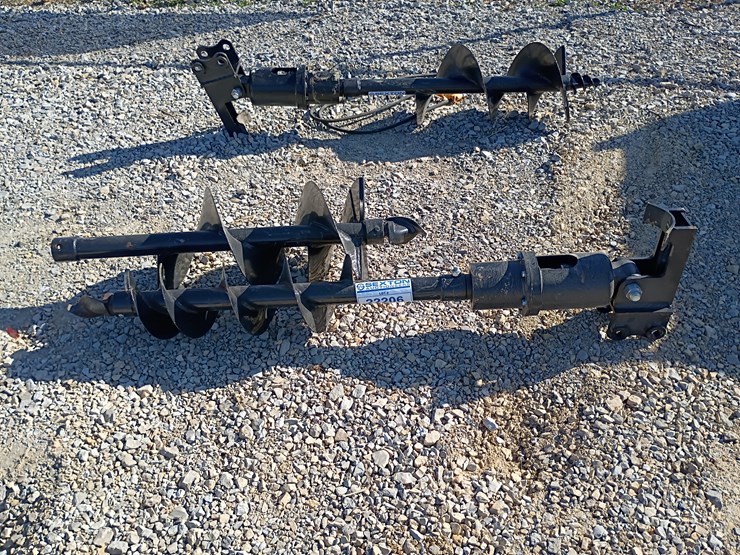 #22206-•-mini-excavator-auger-attachment-(two-bits)-image-1