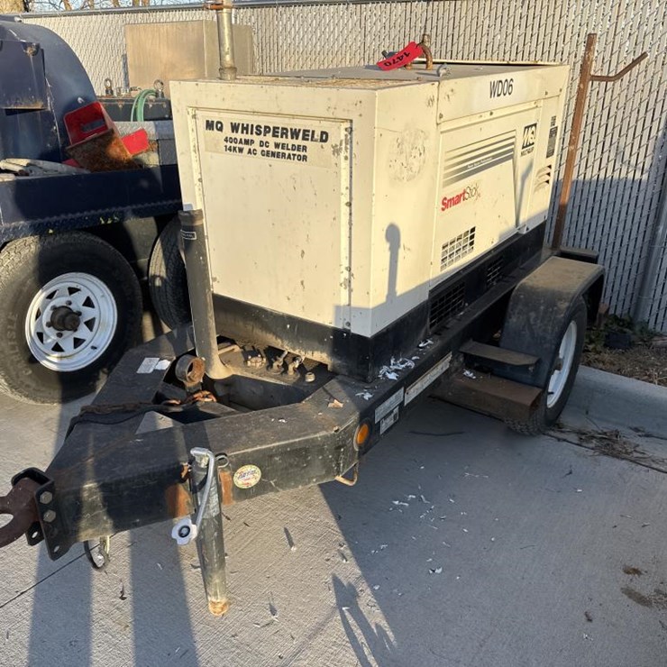 #1470 • Whisperweld DLW-400ESA4 Towable Welder