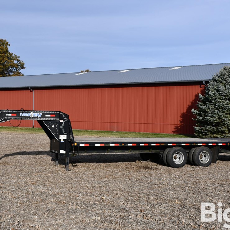 2012 Load Trail Load Max 26' T/A Gooseneck Flatbed Trailer