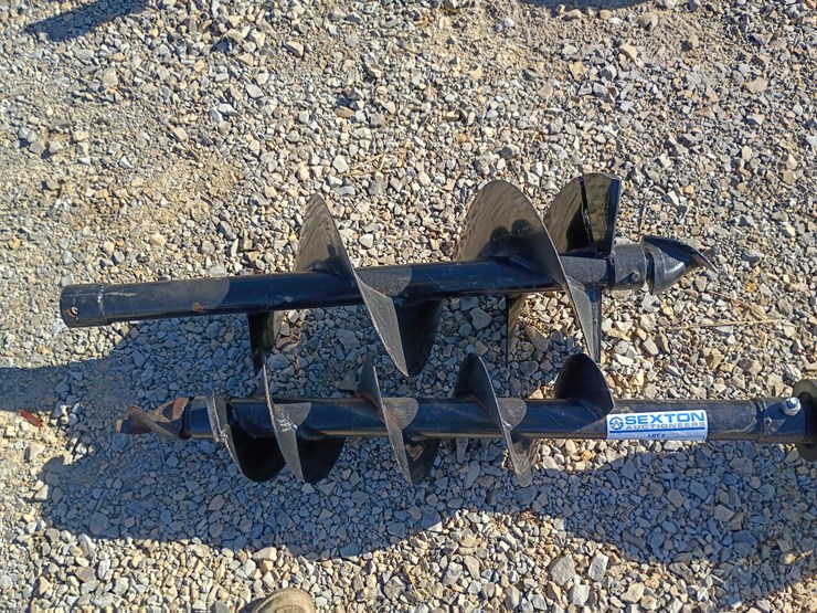 #22206-•-mini-excavator-auger-attachment-(two-bits)-image-5
