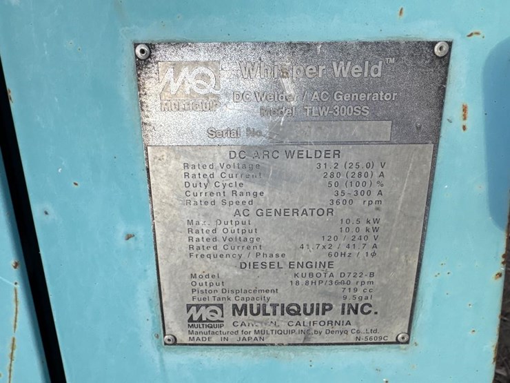 #1467-•-multiquip-tlw-300ss-towable-welder-image-34