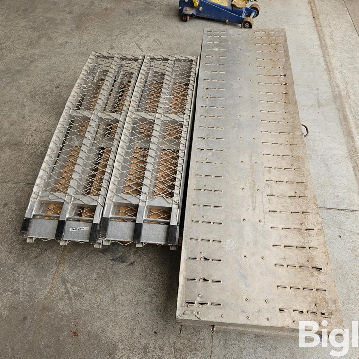 (2) Sets Of Folding Aluminum Ramps