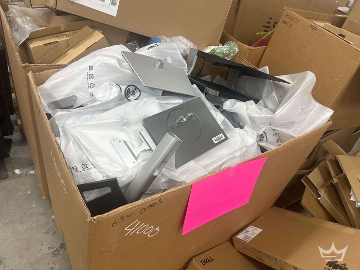 bins-of-monitors,-stands-and-dock-stations-image-7