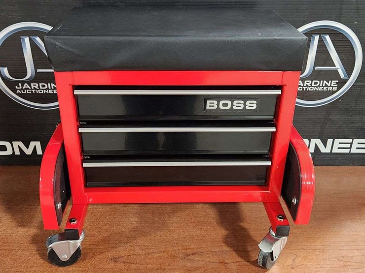 wheeled-stool-tool-box,-3-drawers,-magnetic-trays-image-1
