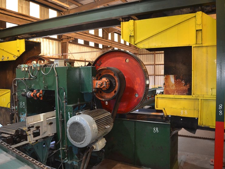 kockums-6'-single-setting-horizontal-band-mill-model-hsa-1-w/-slat-bed-feed-w/-press-rolls-w/-lube-system-w/-air-strain-w/-hood-rail-system-sn#4219-10-image-7