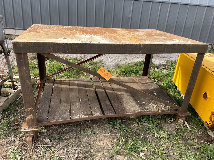 #3139-•-heavy-duty-steel-shop-table-image-1