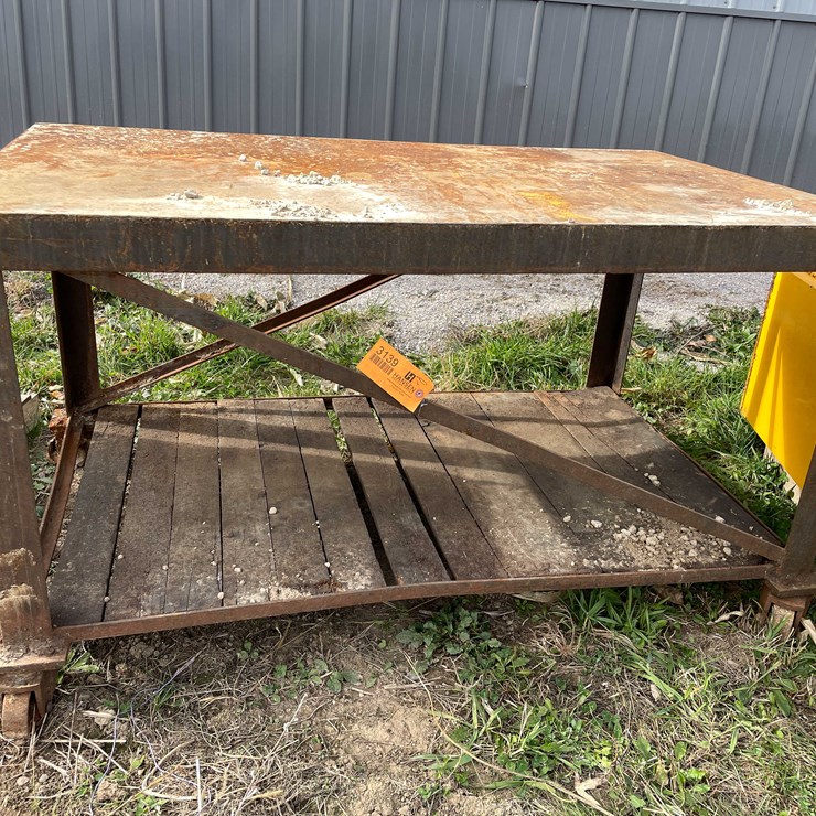 #3139 • Heavy Duty Steel Shop Table