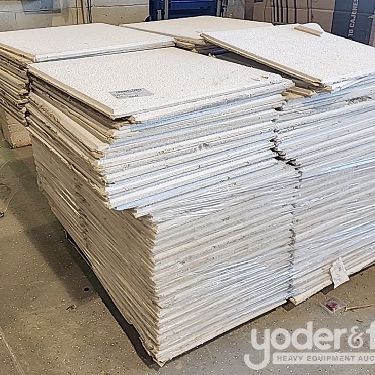 Pallet of ceiling tiles