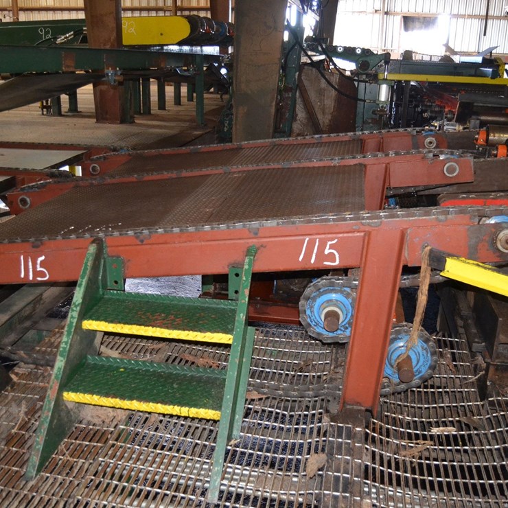 10' 3 STRAND TRANSFER DECK W/ #78 CHAIN W/ ELECTRIC DRIVE