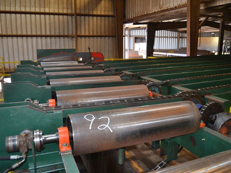 kockums-36"x20'-outfeed-rollcase-w/-10"-rolls-w/-hydraulic-drives-on-each-roll-w/-6-strand-transfer-w/-19'-6-strand-outfeed-transfer-w/-81x-chain-w/-hydraulic-drive-on-common-shaft-image-8