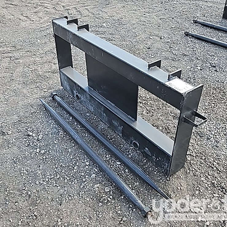Unused JCT Bale Spear to suit Skidsteer