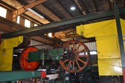 KOCKUMS 6' SINGLE SETTING HORIZONTAL BAND MILL MODEL HSA-1 W/ SLAT BED FEED W/ PRESS ROLLS W/ LUBE SYSTEM W/ AIR STRAIN W/ HOOD RAIL SYSTEM SN#4219-10