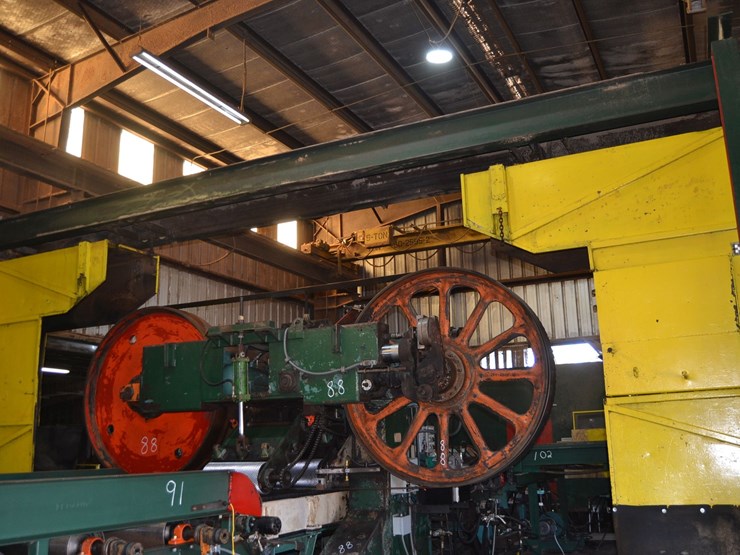 kockums-6'-single-setting-horizontal-band-mill-model-hsa-1-w/-slat-bed-feed-w/-press-rolls-w/-lube-system-w/-air-strain-w/-hood-rail-system-sn#4219-10-image-1