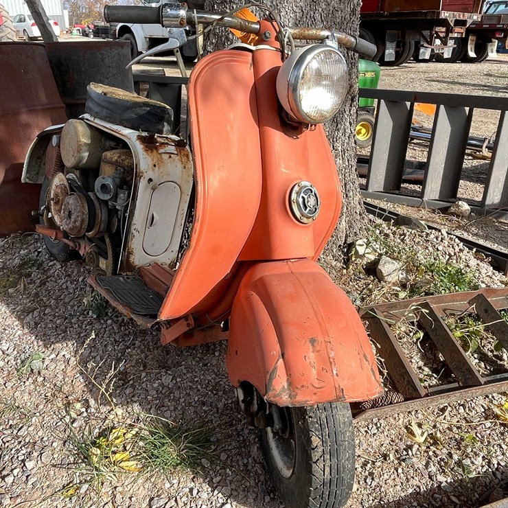 #3108 • Vintage Riverside Silver Pigeon Moped (No Title)
