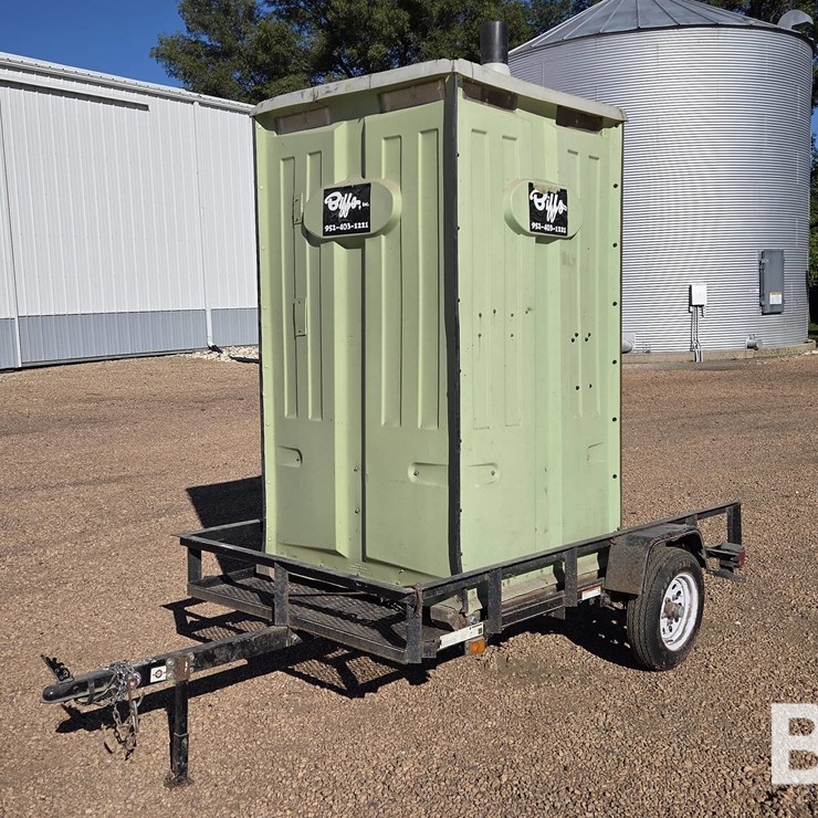 2010 Carry-On 8' Utility Trailer W/Mini Biff Port-A-Potty