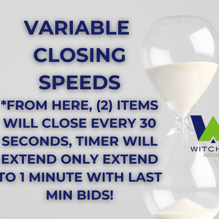 #8959 • Lot Closing Speed Faster For Remainder Of Auction