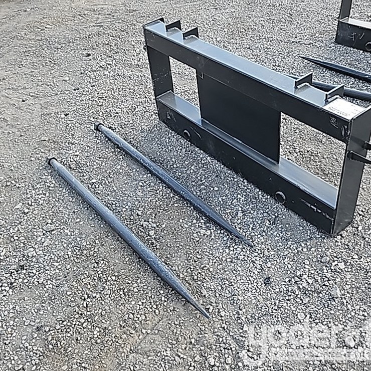 Unused JCT Bale Spear to suit Skidsteer