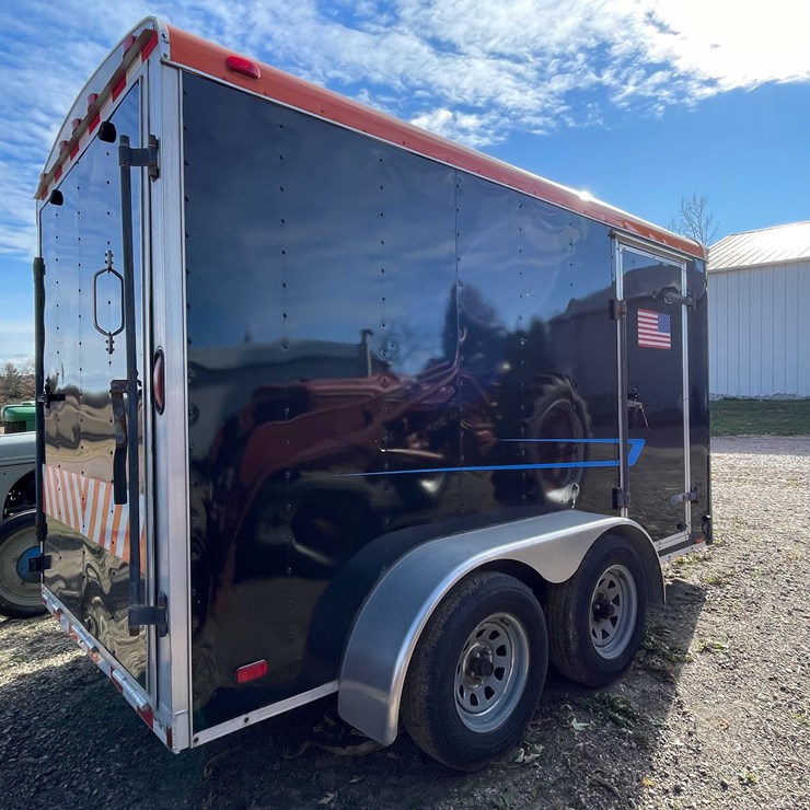 #3013 • 2007 12' Tandem Axle Aluminum Frame Enclosed Trailer (No Title)