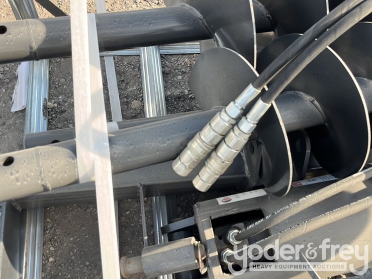 unused-jct-hydraulic-auger-drive-c/w-quick-attach-bits,-9",-12",-18",-special-alloy-bits-to-suit-skidsteer-image-7