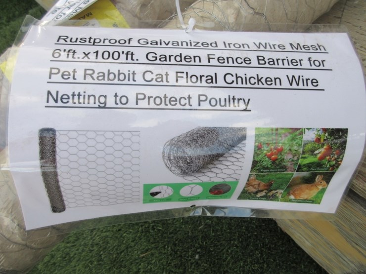 (2)-new-unused-6'-x-100'-iron-wire-mesh-rolls,-image-3