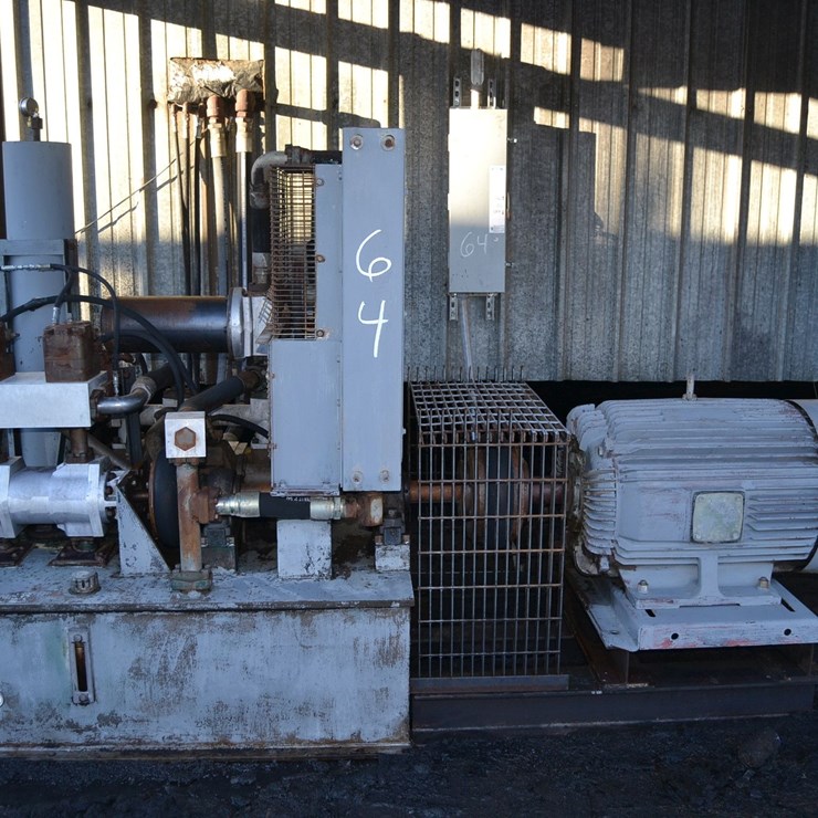 TYRONE BERRY 125HP DUAL PUMP CABLE CARRIAGE DRIVE W/ DRUM PACKAGE W/ CONTROL