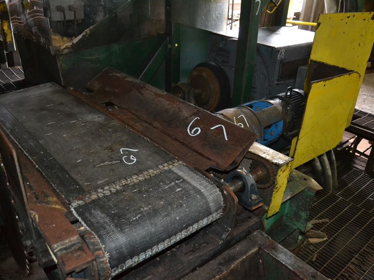 all-steel-husk-frame-w/-5'-off-bearing-belt-w/-dirve-w/-top-saw-image-2