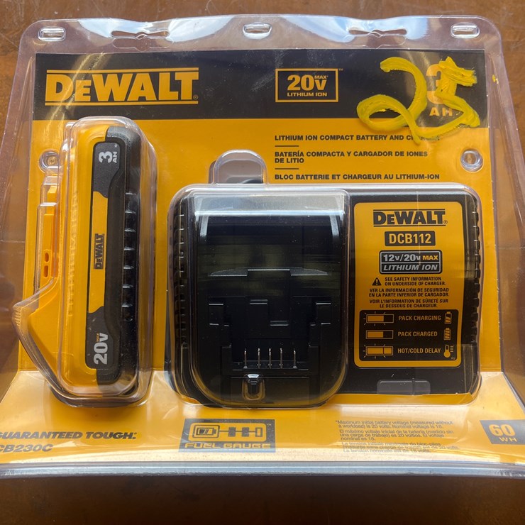 #25 • DEWALT LITHIUM BATTERY AND CHARGER