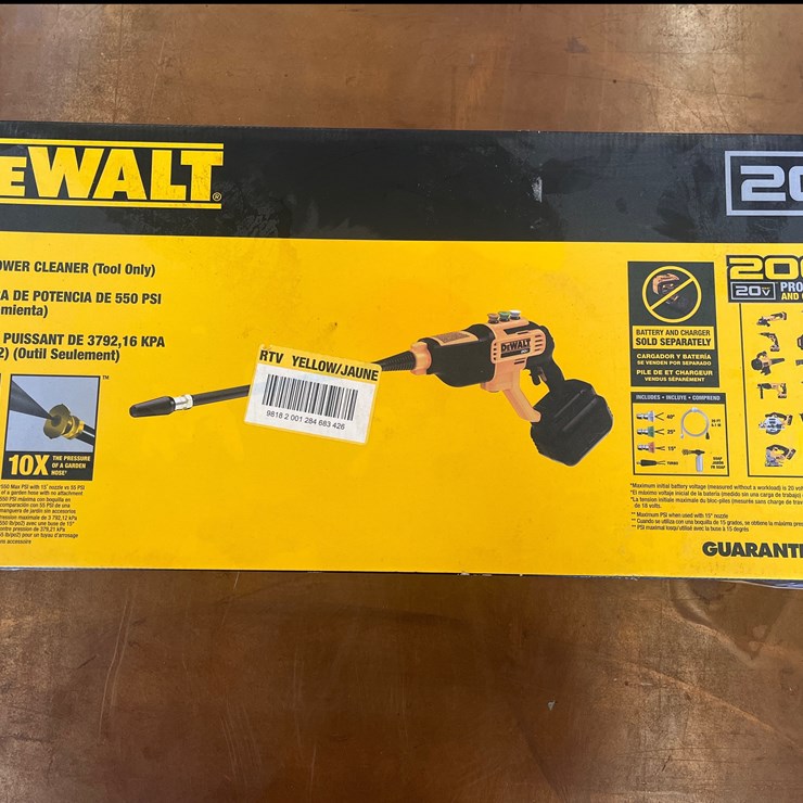 #16 • DEWALT 550 PSI POWER CLEANER