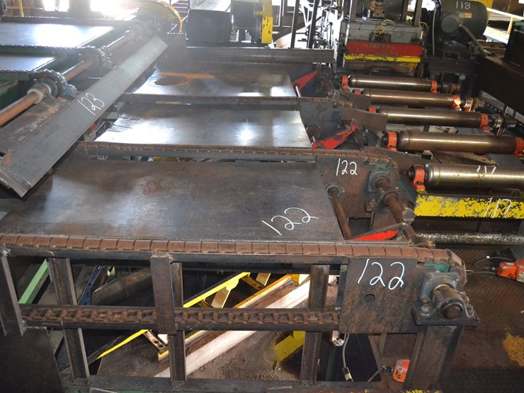 10'-4-strand-transfer-deck-w/-rooftop-chain-w/-boared-stop-w/-drive-ligna-24"x25'-rollcase-w/-hydraulic-motors-on-rolls-image-3