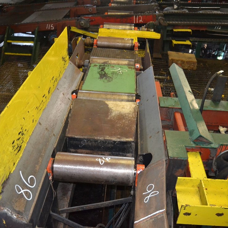 24" X 15' HEAVY DUTY ROLLCASE W/ 8" ROLLS W/ 4 HYDRAULIC DRIVE ON EACH ROLL