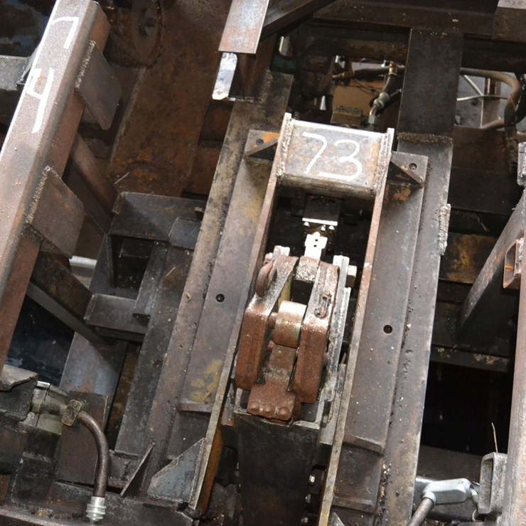 SERING BAR TYPE LOG TURNER W/ 25HP HYDRAULIC POWER PACK SYSTEM W/ CONTROL