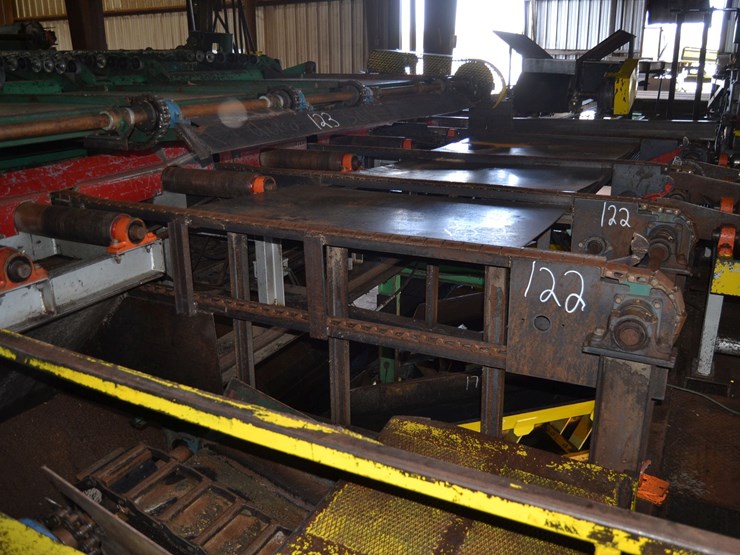 10'-4-strand-transfer-deck-w/-rooftop-chain-w/-boared-stop-w/-drive-ligna-24"x25'-rollcase-w/-hydraulic-motors-on-rolls-image-2