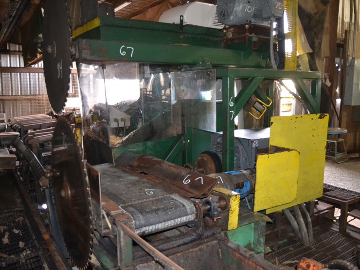 all-steel-husk-frame-w/-5'-off-bearing-belt-w/-dirve-w/-top-saw-image-1