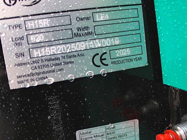 2025-cfg-industrial-mini-excavator-m/n--h15r-image-8