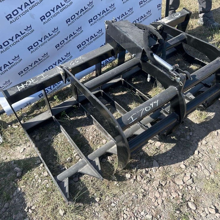 2025 JMR 66in Single Cylinder Brush Grapple Skid Steer Attachment