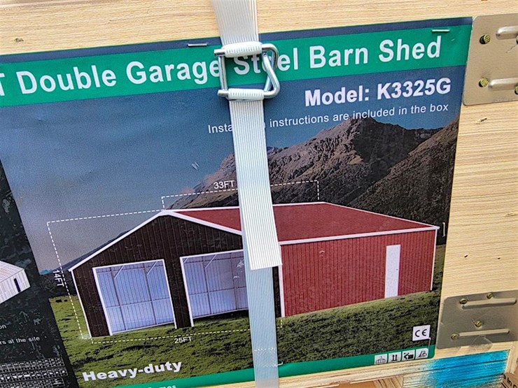 kj-double-garage-steel-barn,-33'-x-25',-m/n--k3325g-image-3
