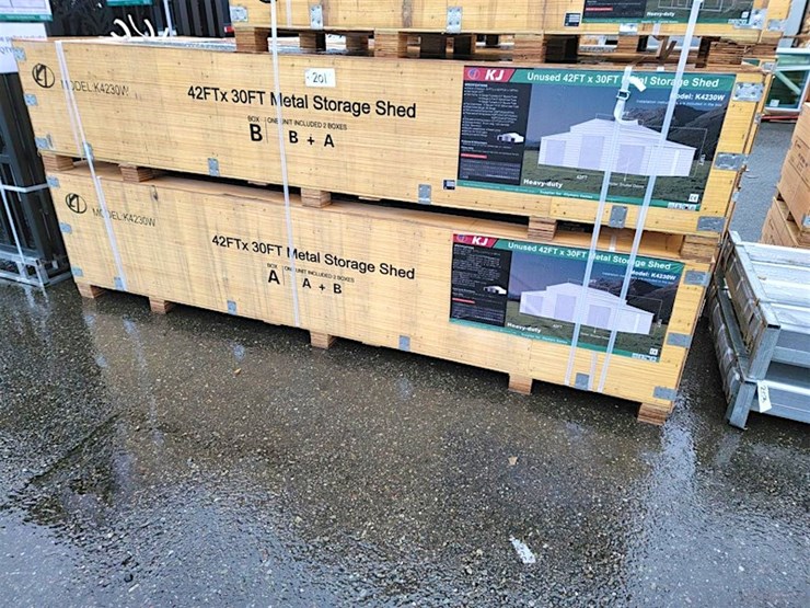 kj-triple-garage-metal-shed,-42'-x-30',-m/n--k4230w-image-2