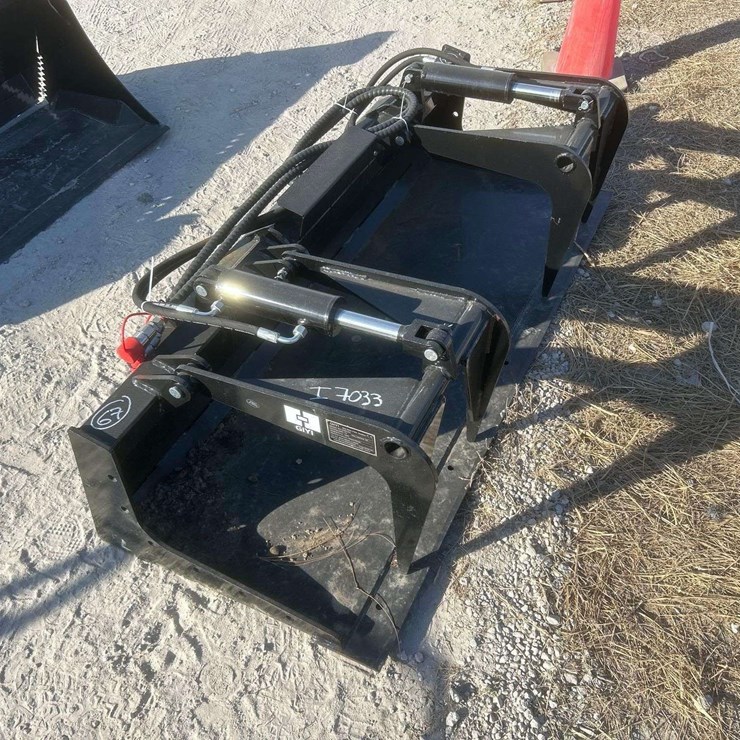 2025 GIYI GY-PG72C 72in Dual Cylinder Grapple Bucket Skid Steer Attachment