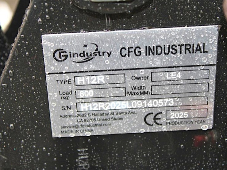 2025-cfg-industrial-mini-excavator-m/n--h12r-image-7