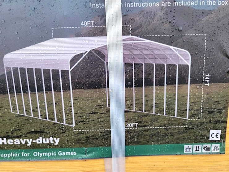 kj-steel-carport-shed,-40'-x-20',-m/n--k4020-image-3