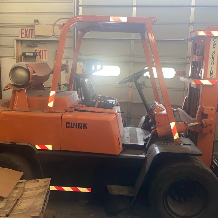 #52 • Clark LP Solid Tire Fork Lift 8,000 LB