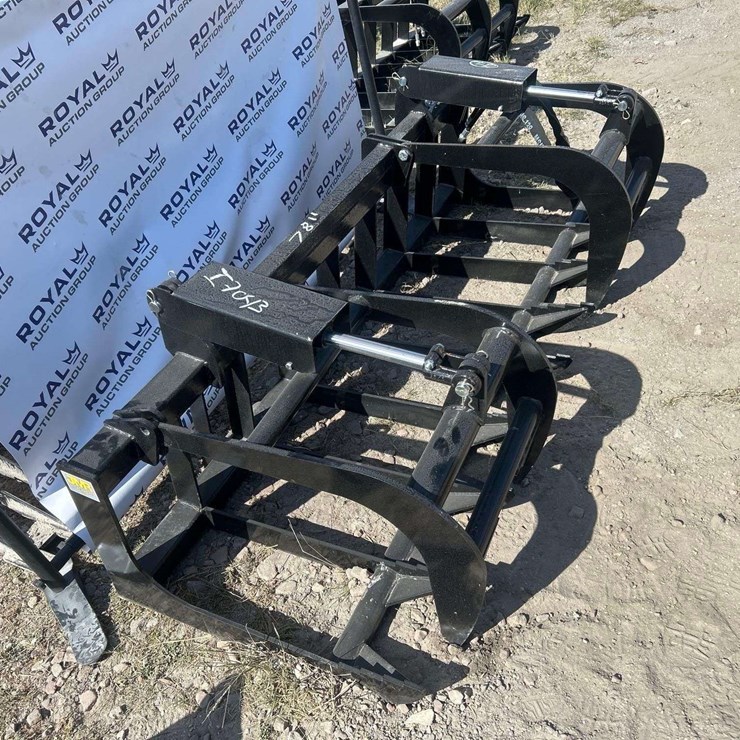 2025 JMR 78in Dual Cylinder Brush Grapple Skid Steer Attachment