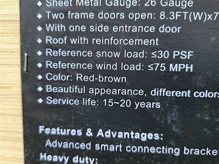 kj-single-garage-metal-shed,-12'-x-20',-m/n-k1220-image-6