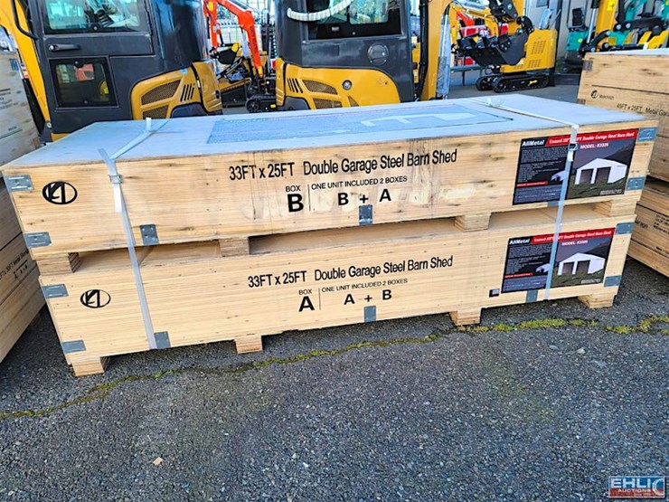 kj-double-garage-steel-barn,-33'-x-25',---m/n-k3325-image-2