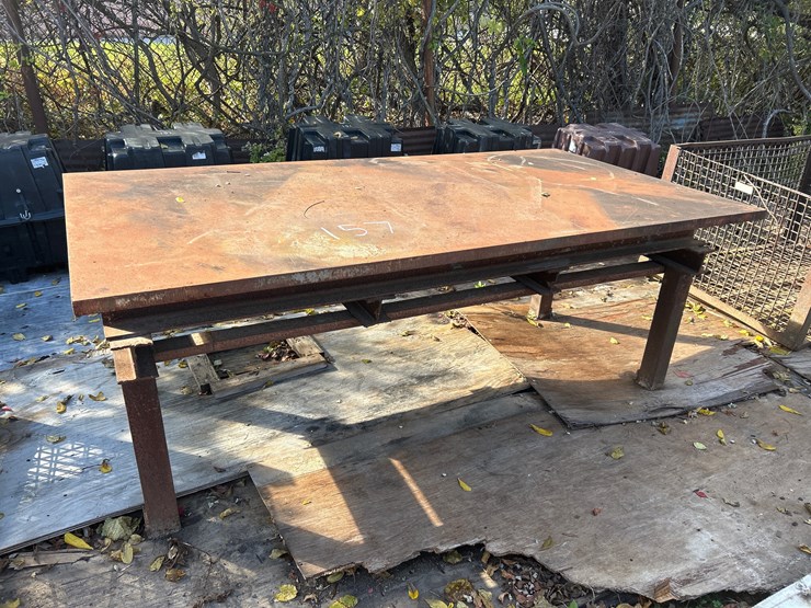 #157-•-50”-x-8’-x1-1/2”-steel-welding-table-image-1