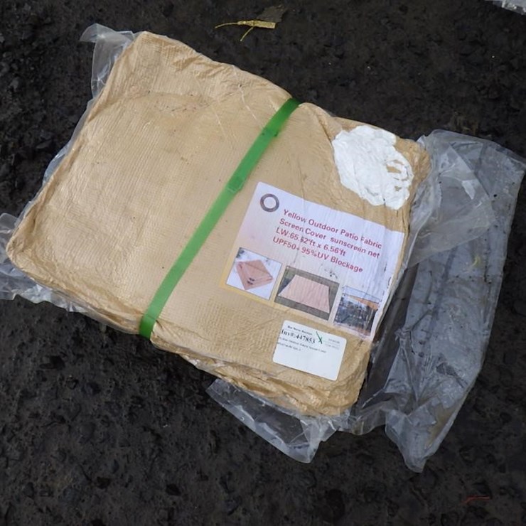 Yellow Outdoor Fabric Screen Cover