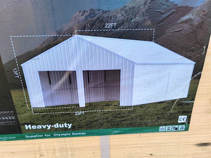 kj-double-garage-metal-shed,-23'-x-22',-m/n--k2223-image-7