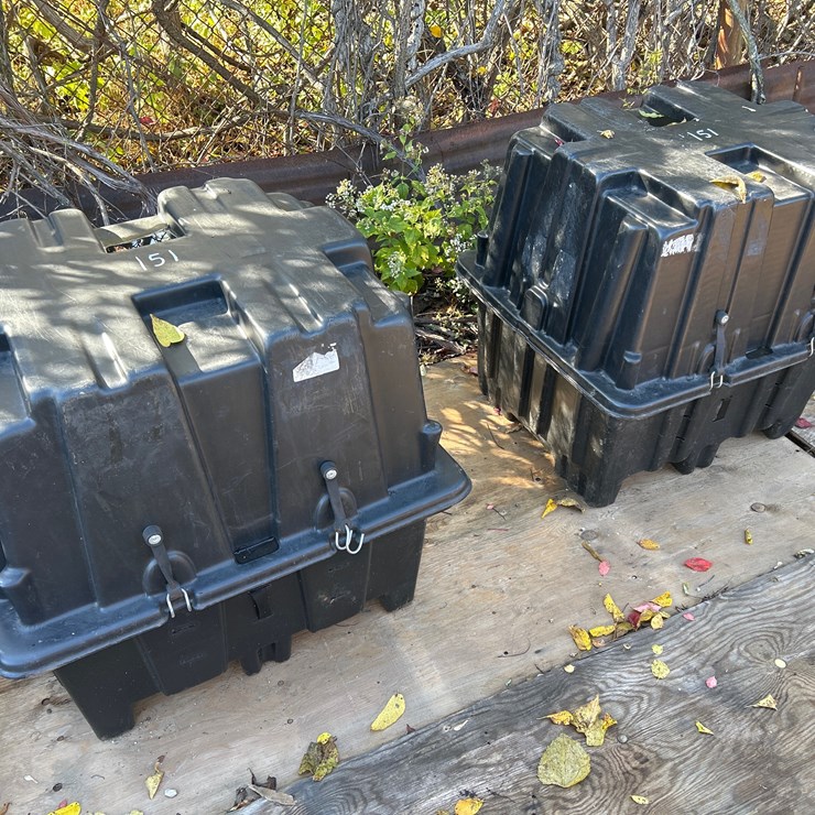 #151 • (4) Plastic Transport Cases