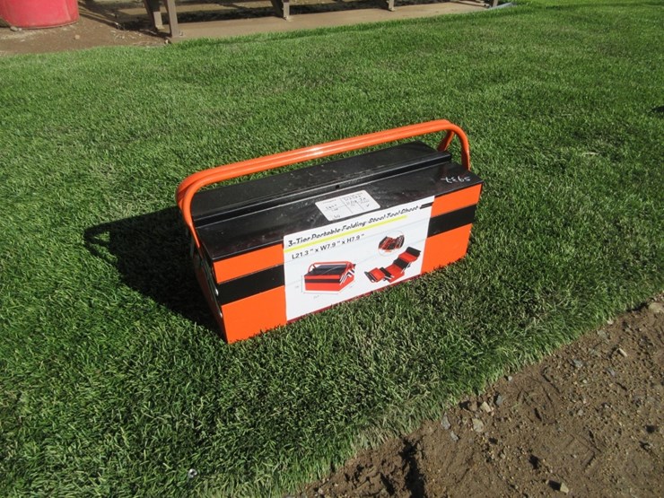 new-unused-21.3"-x-7.9"-x-7.9"-folding-tool-chest,-image-1